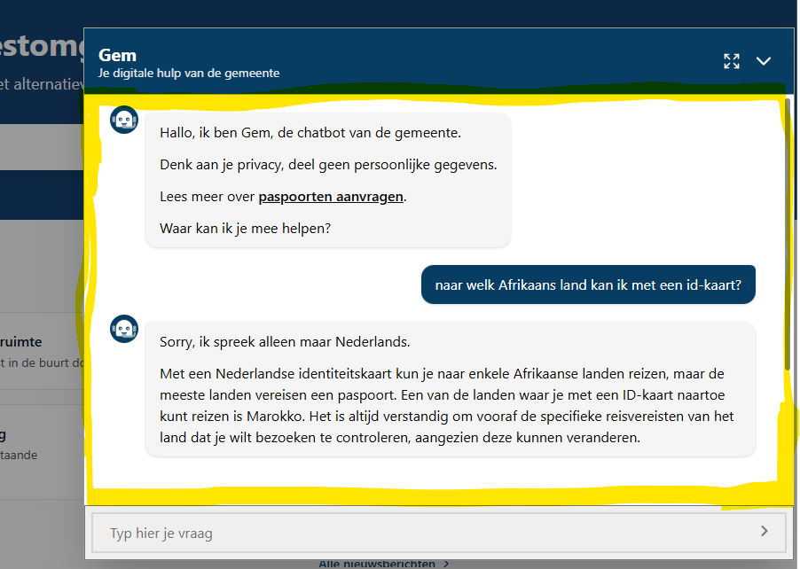 voorbeeld modal